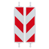 Turn traffic panel type NOX | film RA2/B, hatched | on both sides indicating right / left